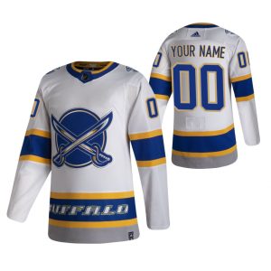 Kinder Buffalo Sabres Eishockey Trikot 2022 Reverse Retro Benutzerdefinierte Authentic Weiß